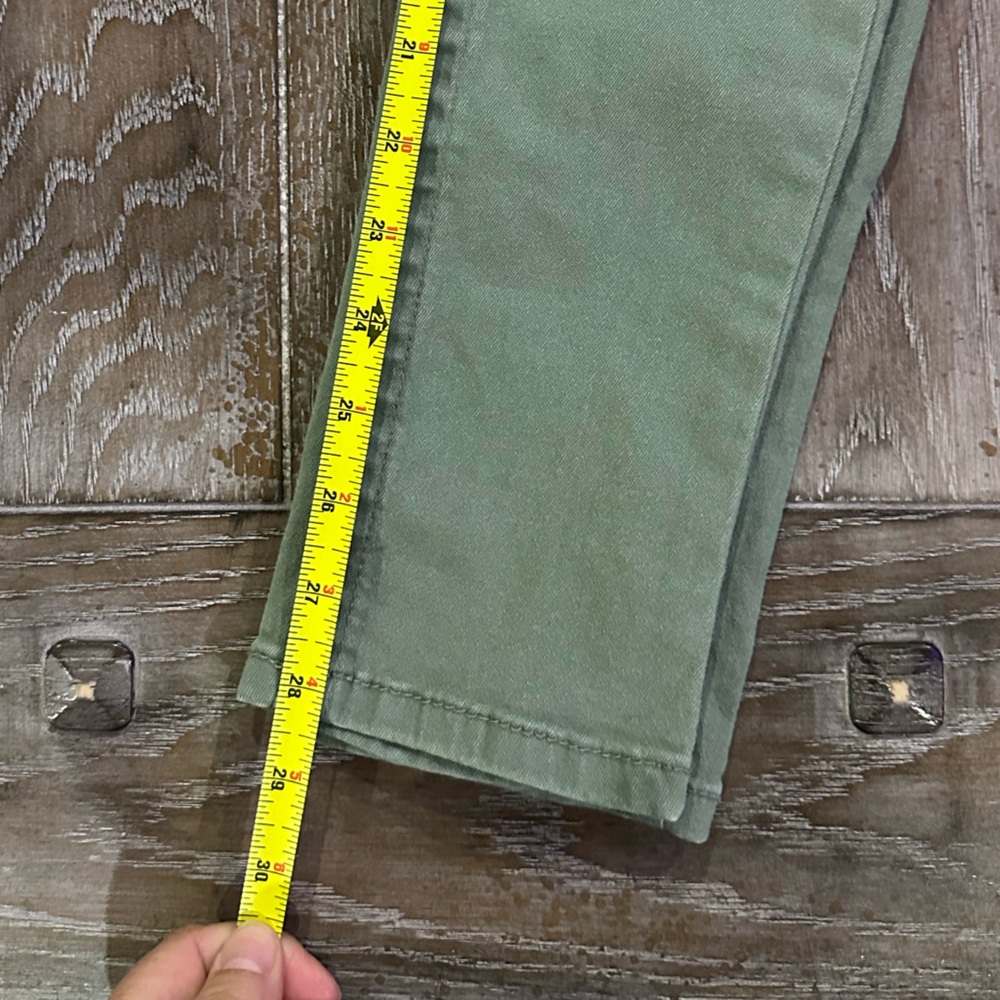 Seven7 Tummyless Olive Green Skinny Jeans - Picture 10 of 11